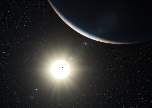 <strong>Exoplanets Around HD 10180</strong> An artist's rendering. 