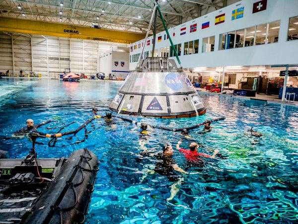 orion spacecraft rescue practice 
