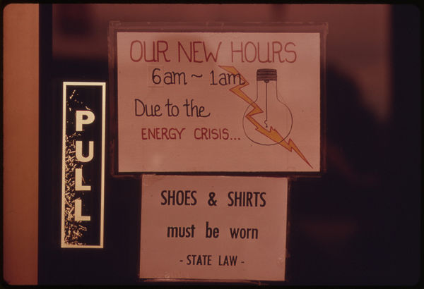 Restaurant closed energy crisis
