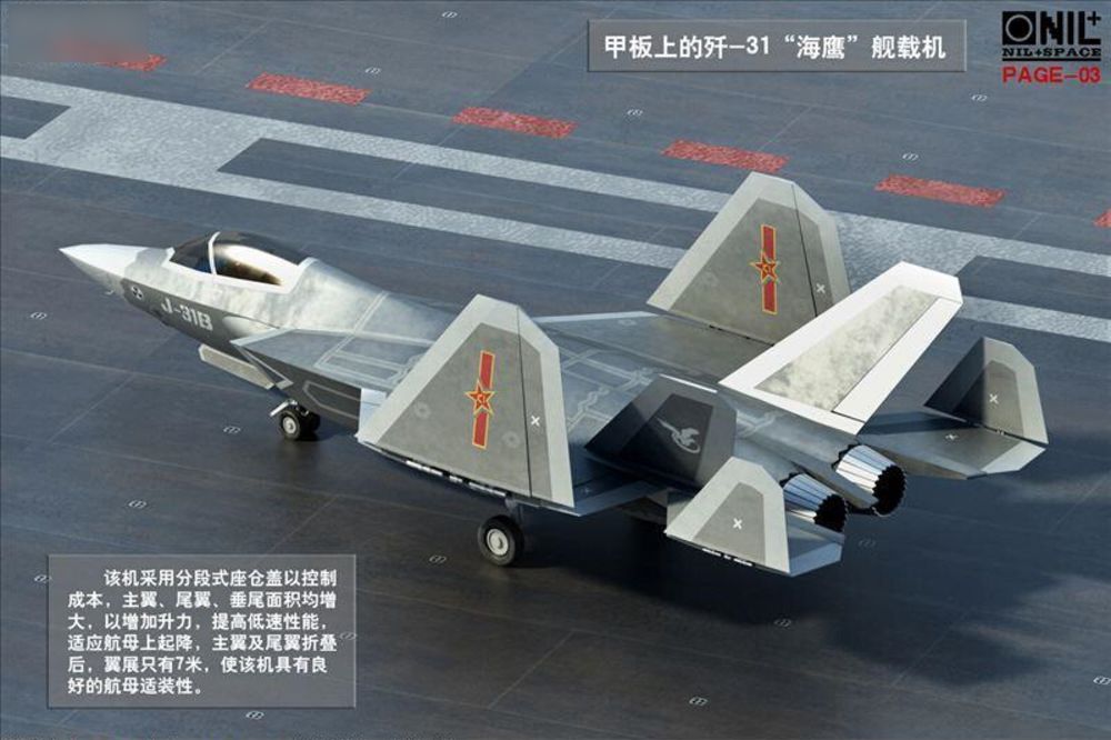 J-31 Fighter Stealth Carrier China